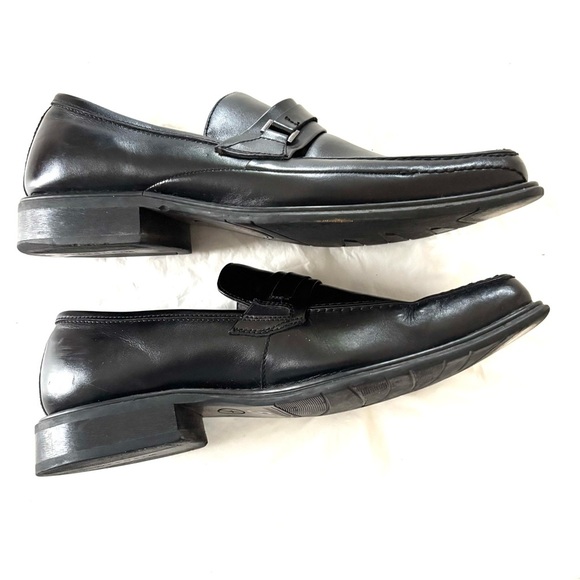 Florsheim Como Black Leather Dress Loafers SZ 11 Worn 1X main image 15